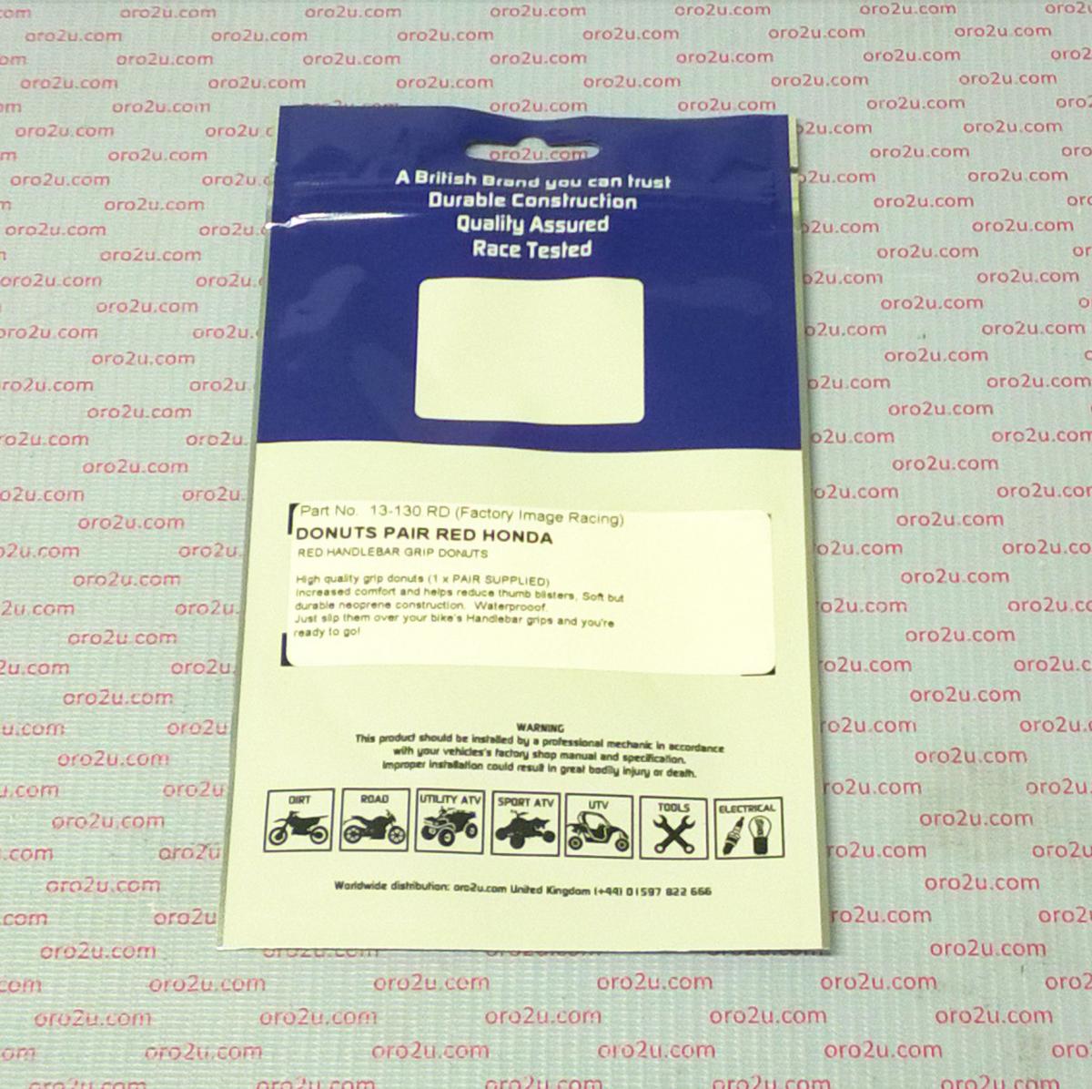 GRIP DONUTS RED HONDA, PAIR