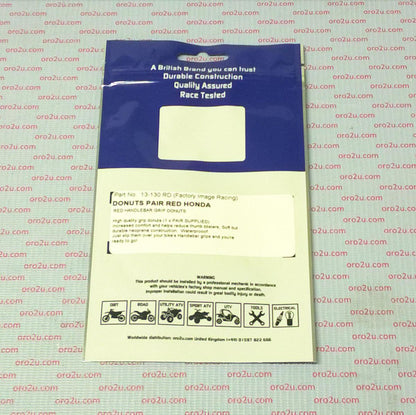 GRIP DONUTS RED HONDA, PAIR
