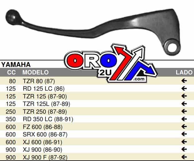 LEVER BLADE CLUTCH RD125LC, 31A-83912-00-00 YAMAHA 80-81