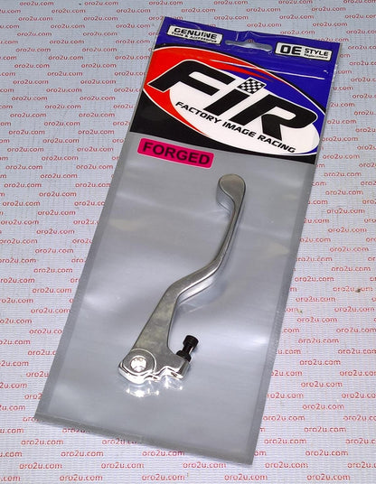LEVER BLADE BRAKE SILVER SHORT, FORGED ALUMINIUM 88-92 KX