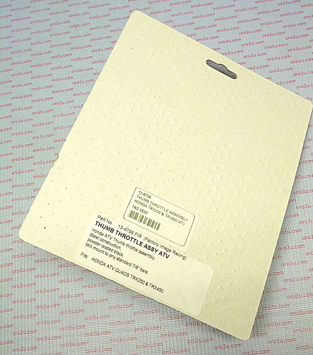 THUMB THROTTLE ASSEMBLY TRX250R 300 350 400EX 420 450R 700 300EX 250TE 250TM 2002-20 AT-08404
