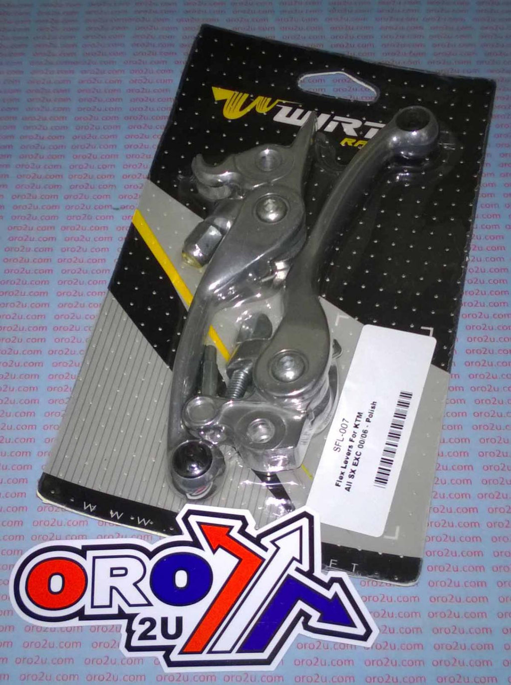 LEVER BLADE SET WIRTZ FLEX KTM, WIRTZ SFL-007 SILVER POLISH