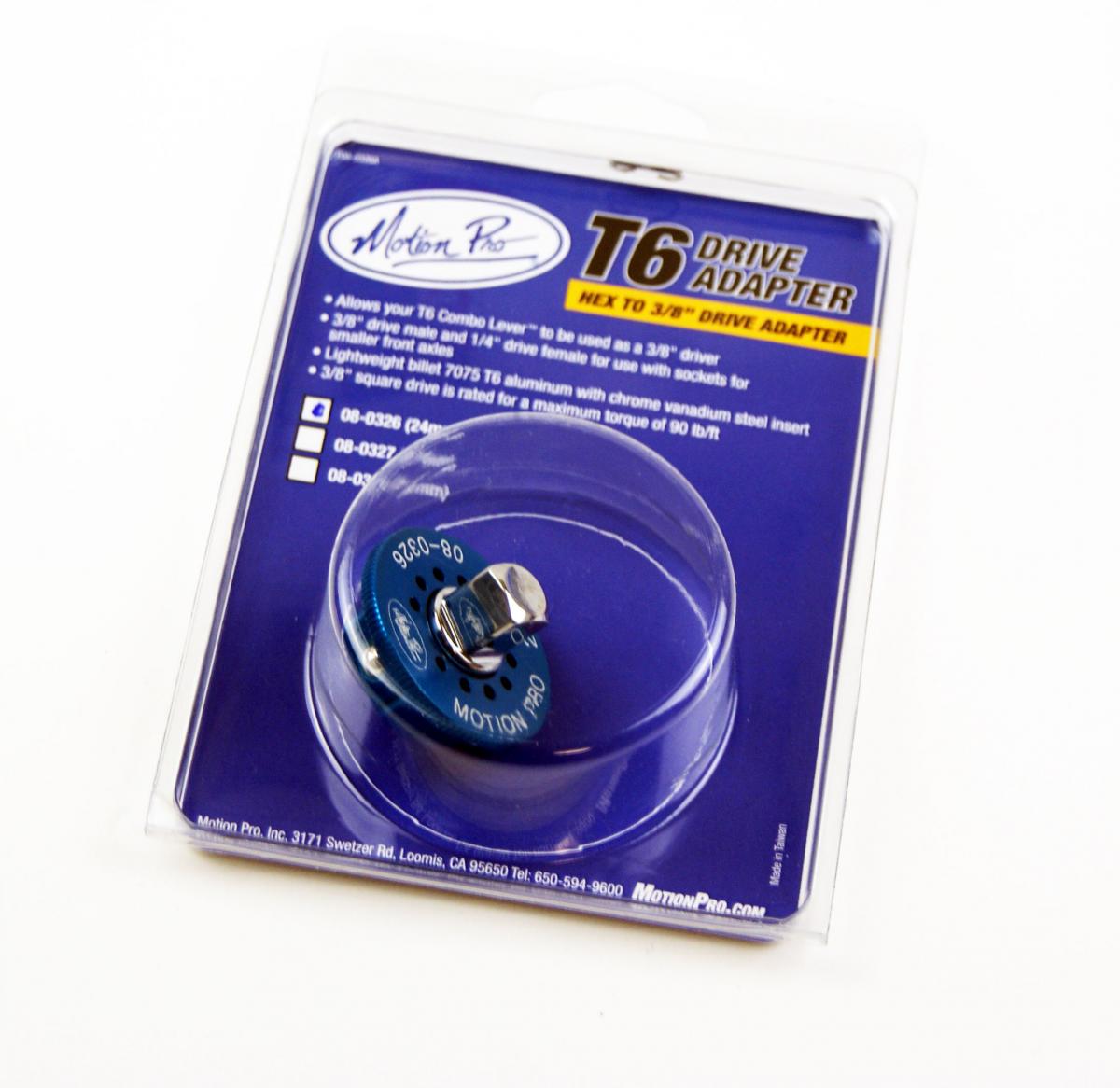 24mm 3/8 T-6 COMBO LEVER ADAPTER MOTION PRO 08-0326
