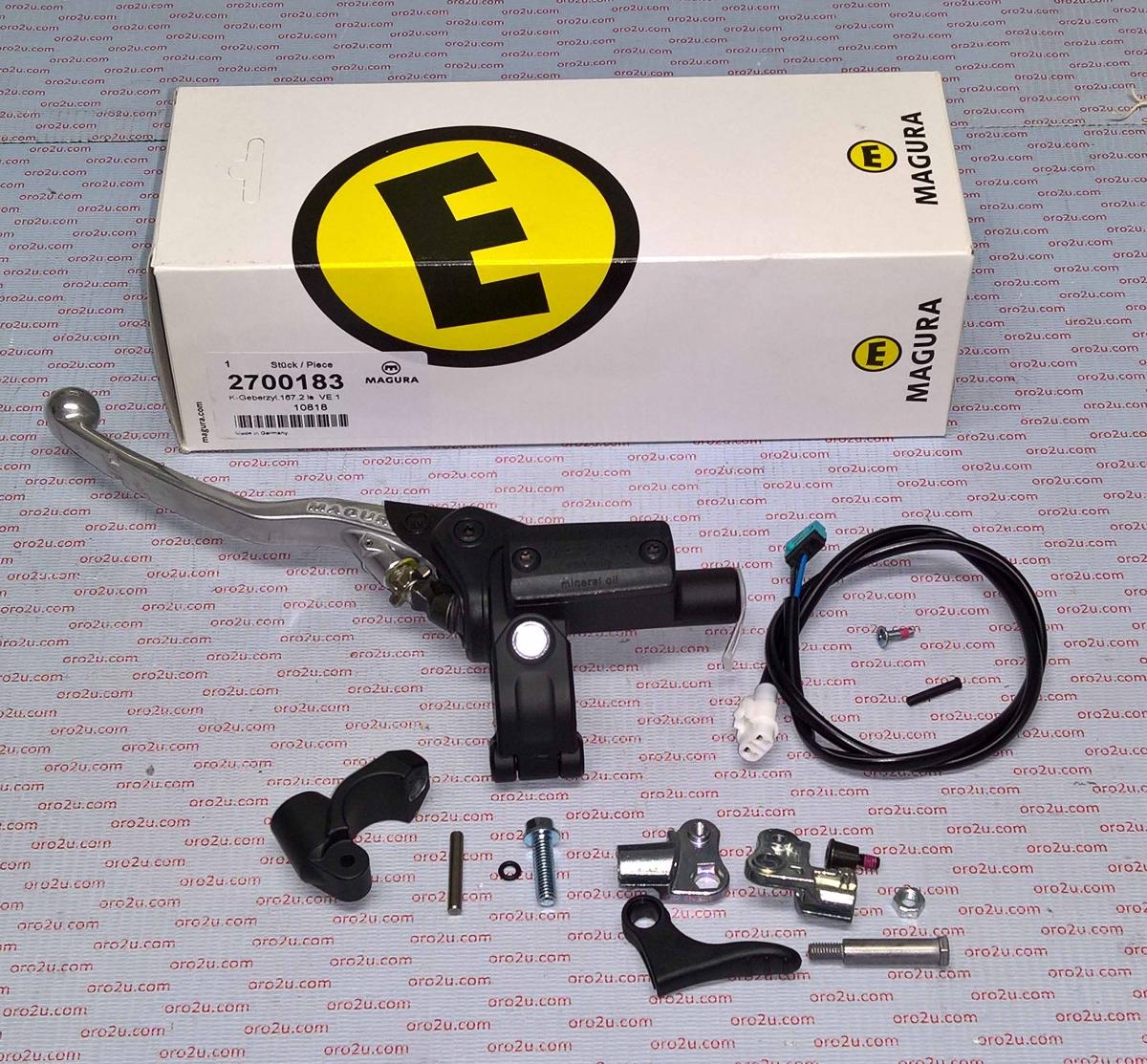 MAGURA HYDRAULIC CLUTCH 9.50, 2700183 ASSEMBLY SERIE 167, 2700177 / 0723189 / 0723187