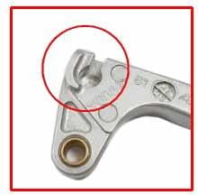 LEVER BLADE CLUTCH WRF250 450, 5TJ-83912-82-00, 5TJ-83912-81-00