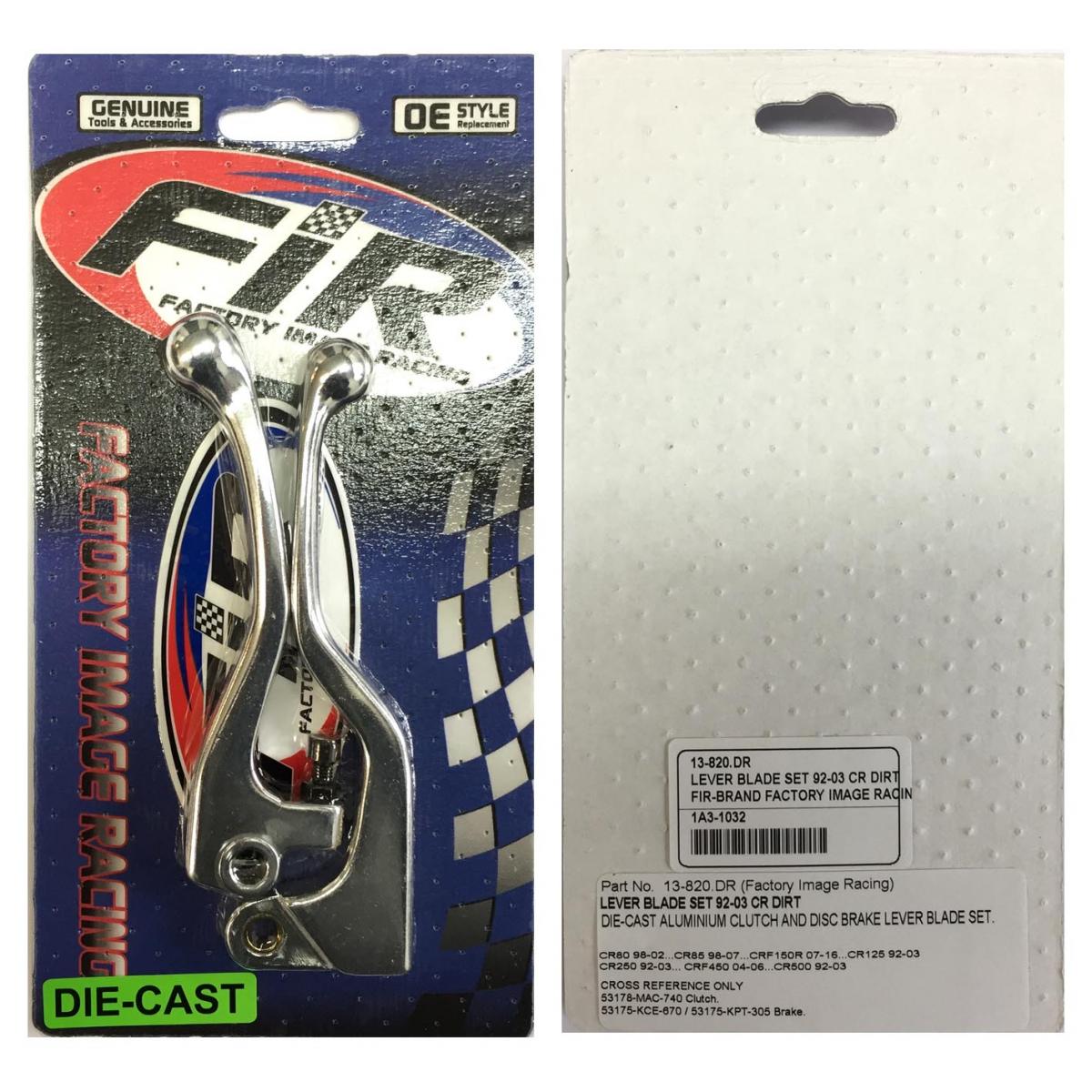 LEVER BLADE SET 92-03 CR DIRT short