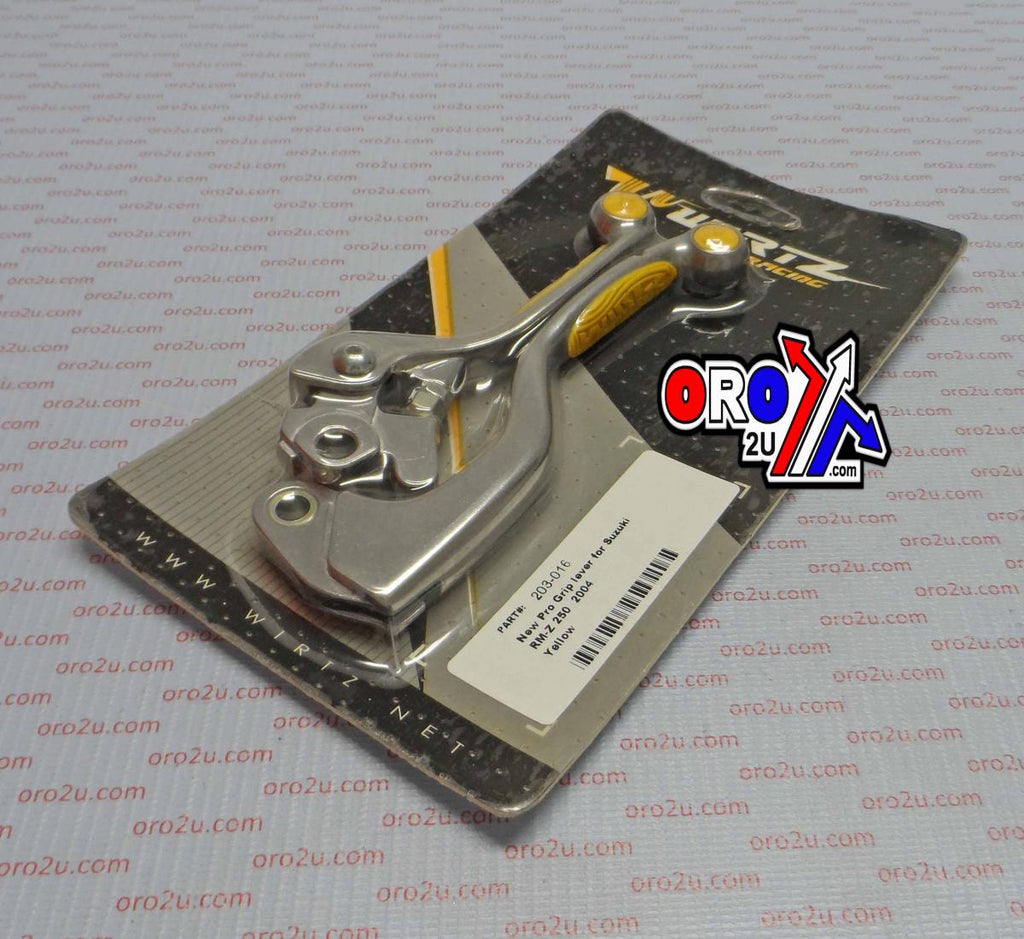 LEVER BLADE SET GRIP YELLOW RM, WIRTZ 203-016 CLUTCH & BRAKE