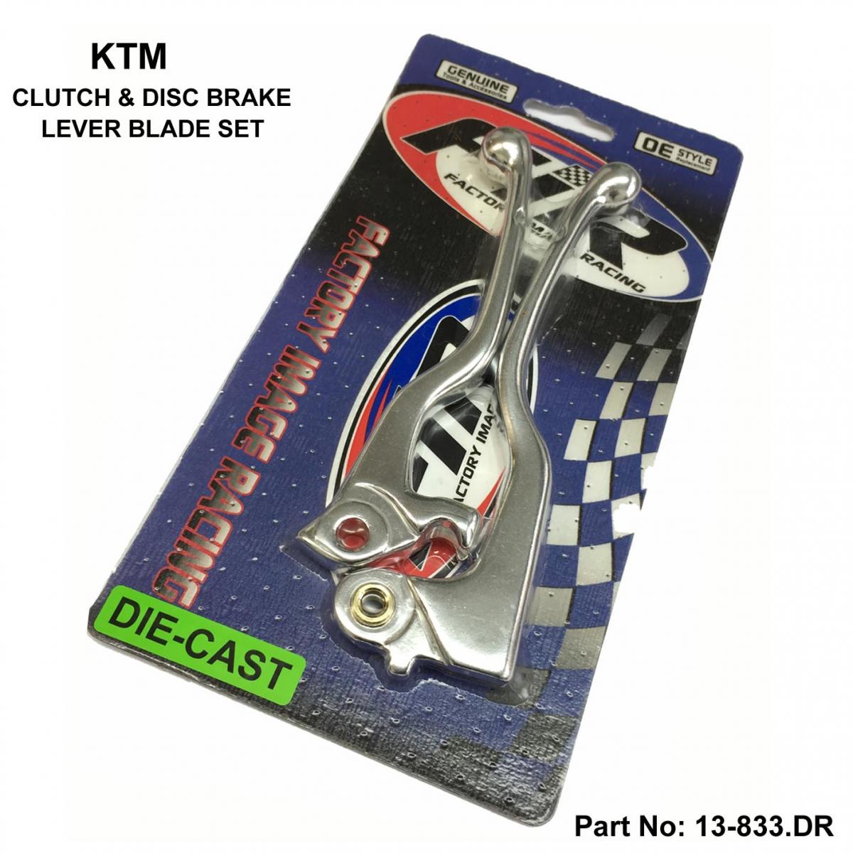 LEVER BLADE SET 93-97 KTM DIRT, HUSQVARAN DIE-CAST