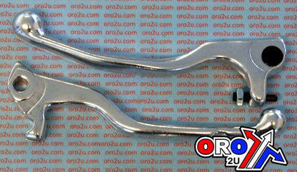 LEVER BLADE SET 97-99 GAS GAS, DIA CAST ALUMINIUM SILVER, MX-08493