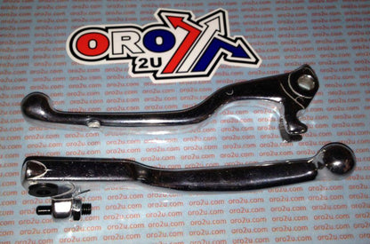 LEVER BLADE SET 97-99 GAS GAS, DIA CAST ALUMINIUM SILVER, MX-08493