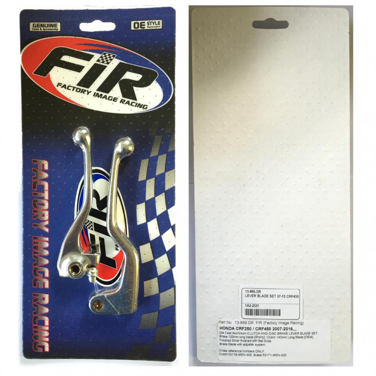 LEVER BLADE SET 07-17 CRF450, DIE CAST ALUMINIUM