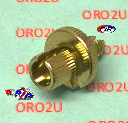 CLUTCH BRAKE CABLE ADJUSTER M8x1.25 GOLD UNIVERSAL