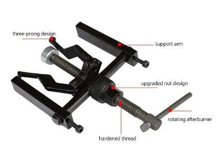 PILOT BEARING PULLER 13-38mm, 3 JAWS / BRIDGE STYLE UNIVERSAL FIT