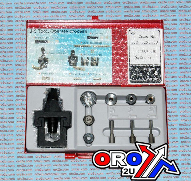 HEAVY DUTY CHAIN BREAKER RIVETING TOOL KIT 420 428 520 530 O-RING