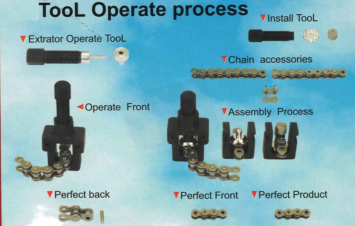 HEAVY DUTY CHAIN BREAKER RIVETING TOOL KIT 420 428 520 530 O-RING