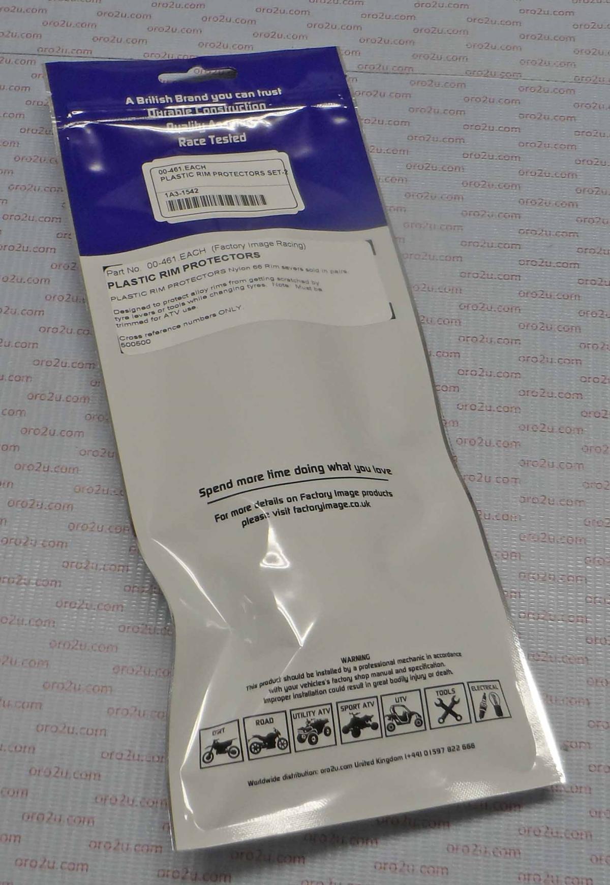 PLASTIC RIM PROTECTORS SET OF 2