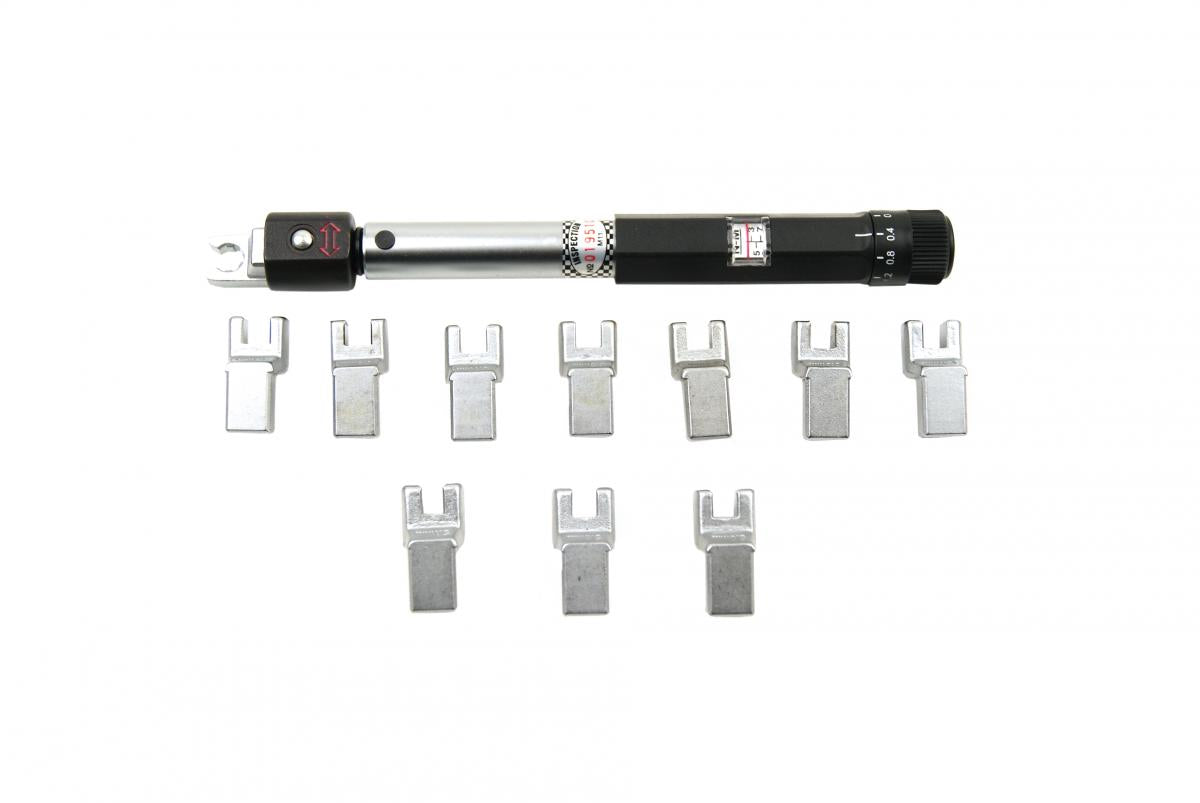 SPOKE ADJUSTABLE TORQUE WRENCH SET - 9 PIECES WITH CASE