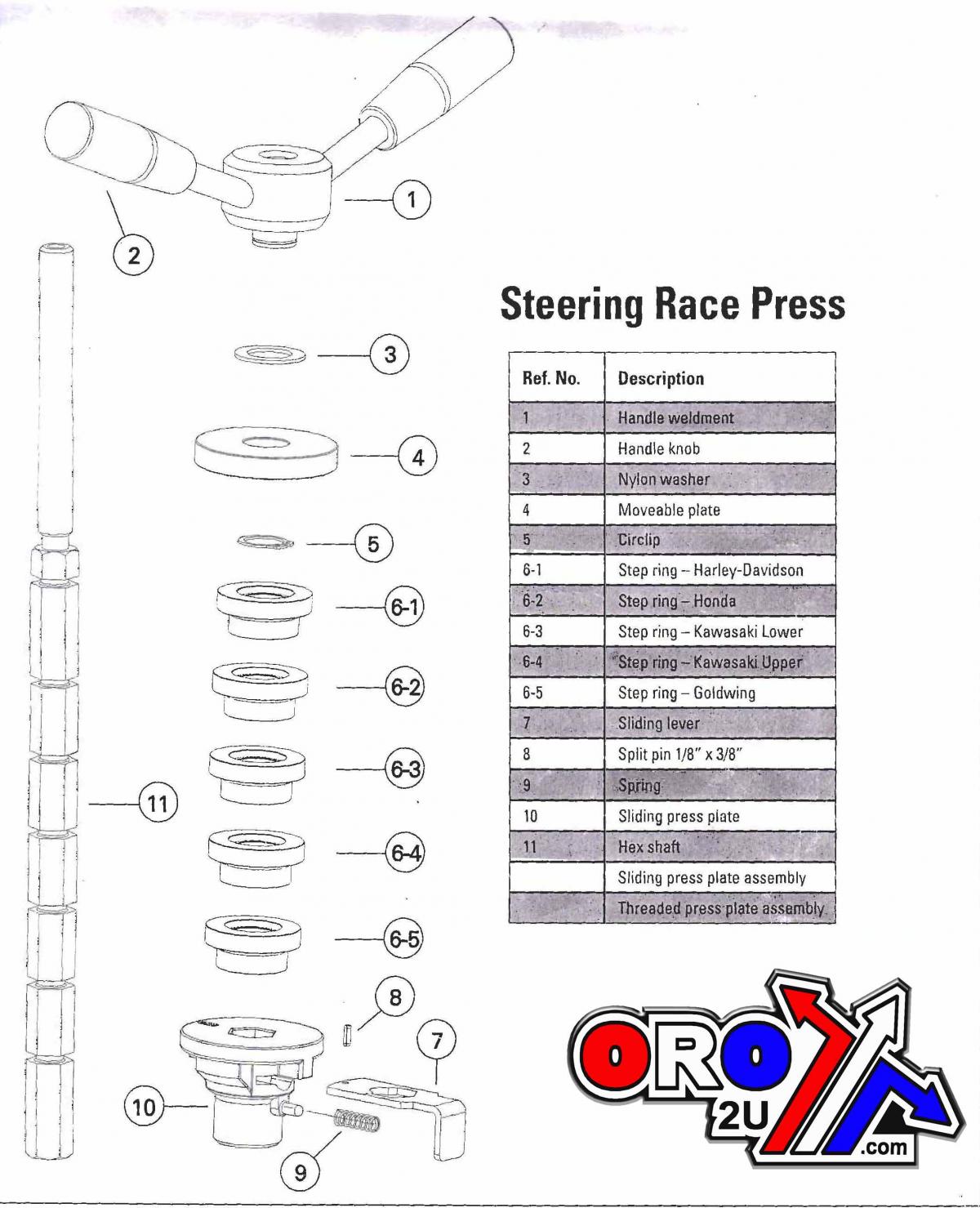 CUP PRESS TOOL SET/5 SIZES, 5 DIFFERENT SIZES, UP-12437, MK-0355, PT-M2