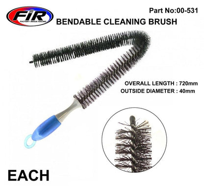 FORK & EXHAUST CLEANING BRUSH LONG REACH FLEXIBLE BRUSH 28''