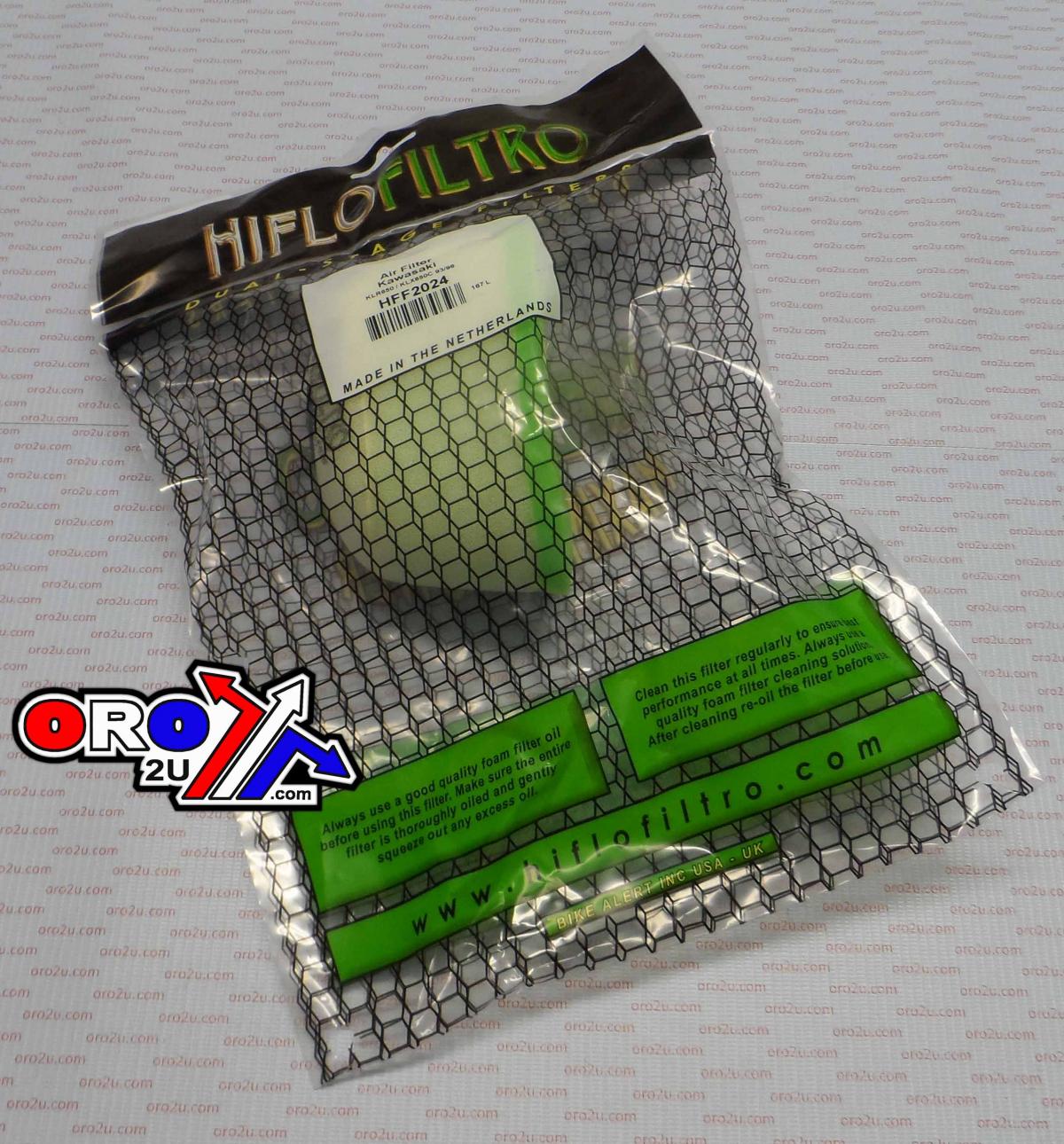 AIR FILTER KLR650 1993-1996, HIFLO HFF2024 KAWASAKI