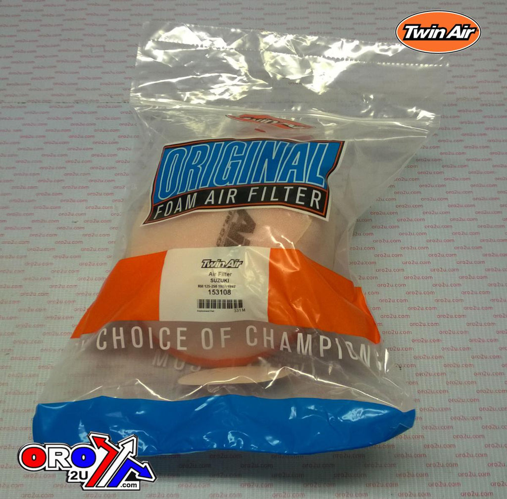 AIR FILTER RM125 RM250 87-96, TWINAIR 153108 RMX250