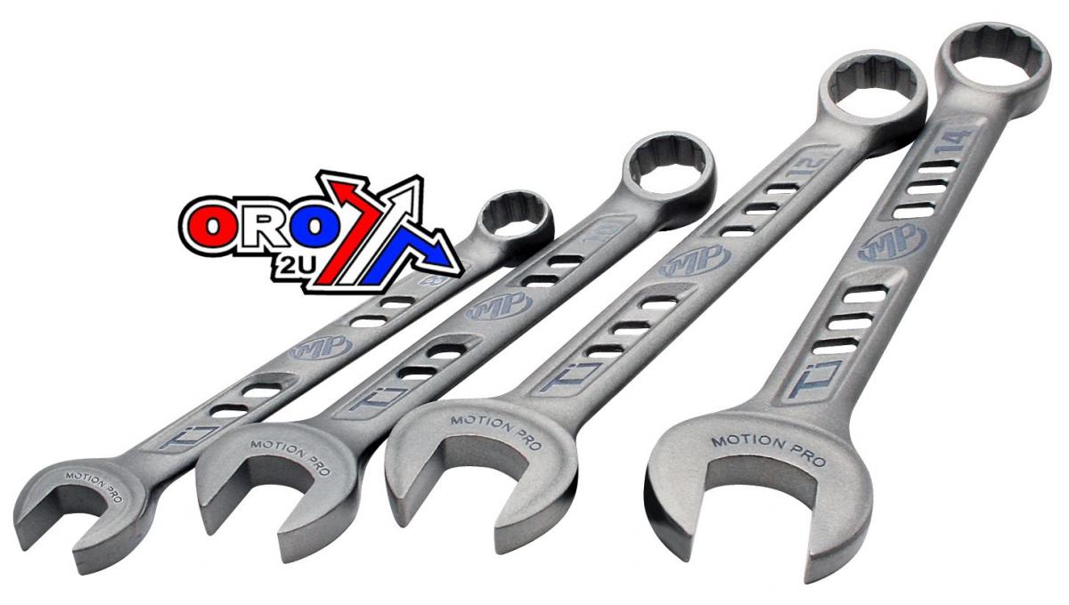 WRENCHES SET4 SIZES 8mm 10mm 12mm 14mm MOTION PRO 08-0466 Titanium alloy