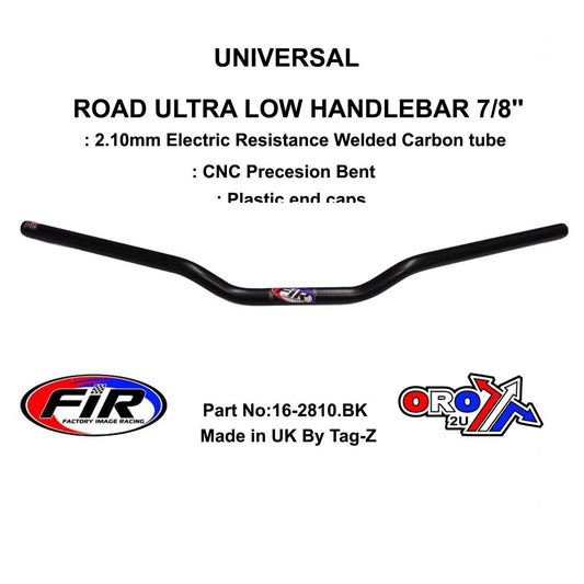 ROAD ULTRA LOW HANDLEBAR 7/8'', S/BIKE SPORTS UNIVERSAL MAT BK, / REN REF : 758-01
