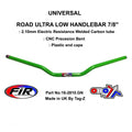 ROAD ULTRA LOW HANDLEBAR 7/8'', S/BIKE SPORTS UNIVERSAL GREEN, / REN REF : 758-01