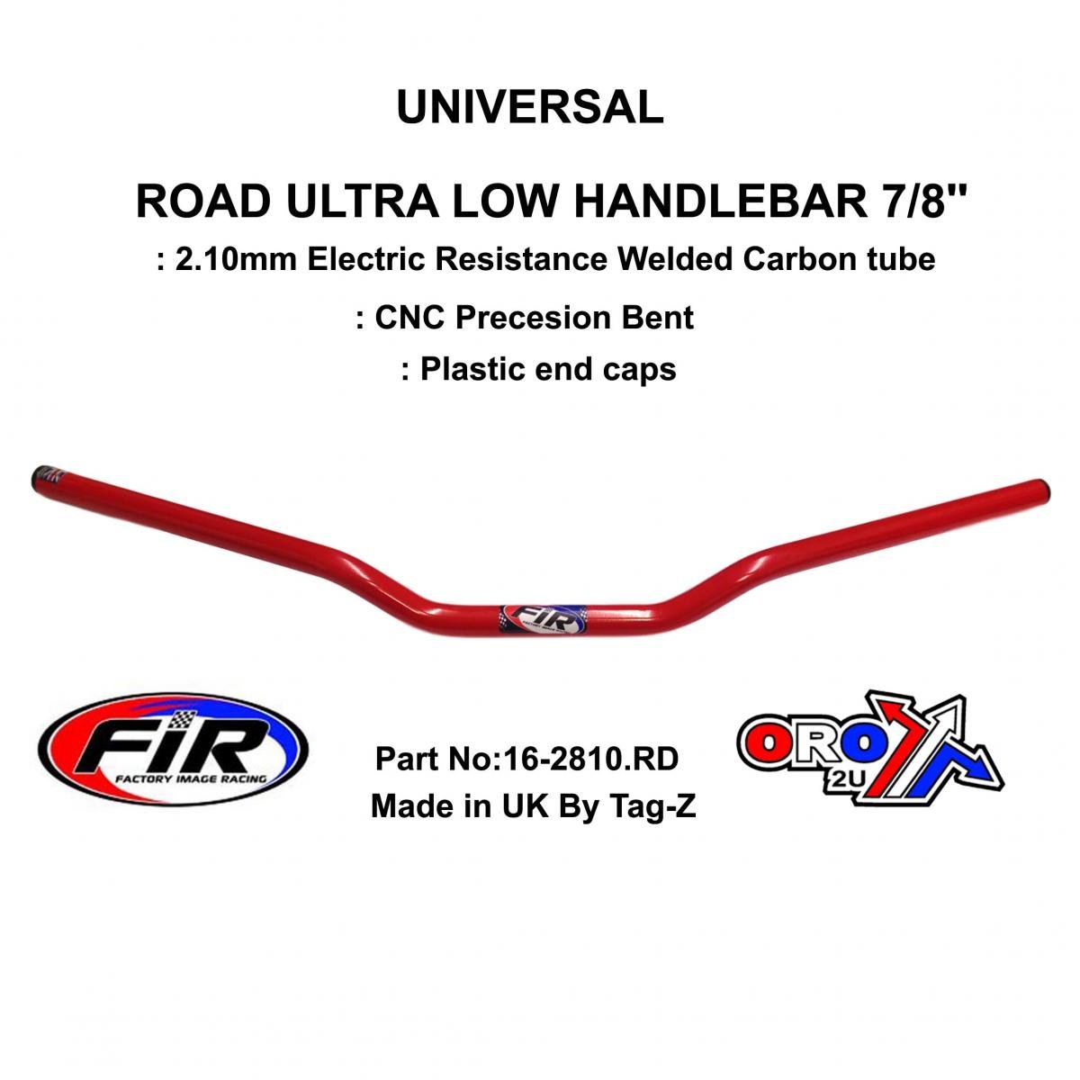 ROAD ULTRA LOW HANDLEBAR 7/8'', S/BIKE SPORTS UNIVERSAL RED, / REN REF : 758-01