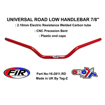 ROAD LOW HANDLEBAR 7/8'', S/BIKE SPORTS UNIVERSAL RED, / REN REF : 754-01