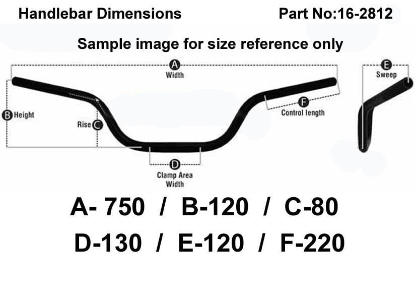 ROAD MEDIUM HANDLEBAR 7/8'', S/BIKE SPORTS UNIVERSAL BLUE, / REN REF : 755-01