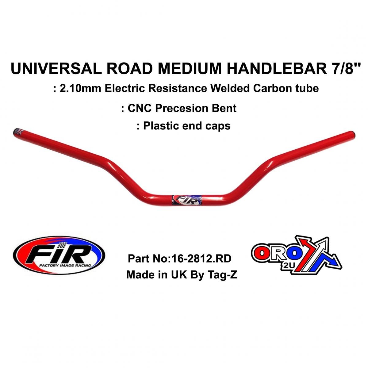 ROAD MEDIUM HANDLEBAR 7/8'', S/BIKE SPORTS UNIVERSAL RED, / REN REF : 755-01