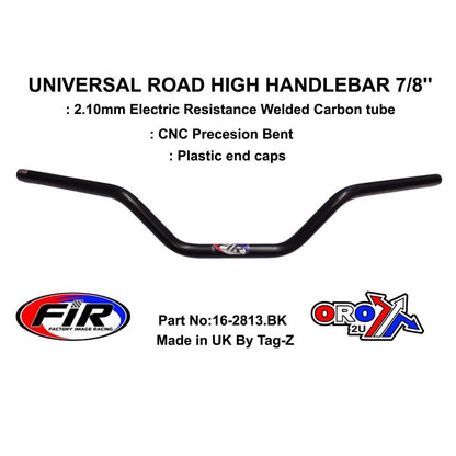 ROAD HIGH HANDLEBAR 7/8'', S/BIKE SPORTS UNIVERSAL MAT BK, / REN REF : 756-01