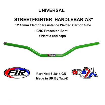 STREETFIGHTER HANDLEBAR 7/8'', ROAD SPORTS UNIVERSAL GREEN, / REN REF : 789-02