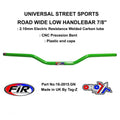 ROAD WIDE LOW HANDLEBAR 7/8'', STREET SPORTS UNIVERSAL GREEN, / REN REF : 749-02