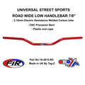 ROAD WIDE LOW HANDLEBAR 7/8'', STREET SPORTS UNIVERSAL RED, / REN REF : 749-02