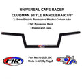 CLUBMAN 7/8'' HANDLEBAR MAT BK, CAFE RACER & CLUBMAN STYLE, / RE: 5697028439551