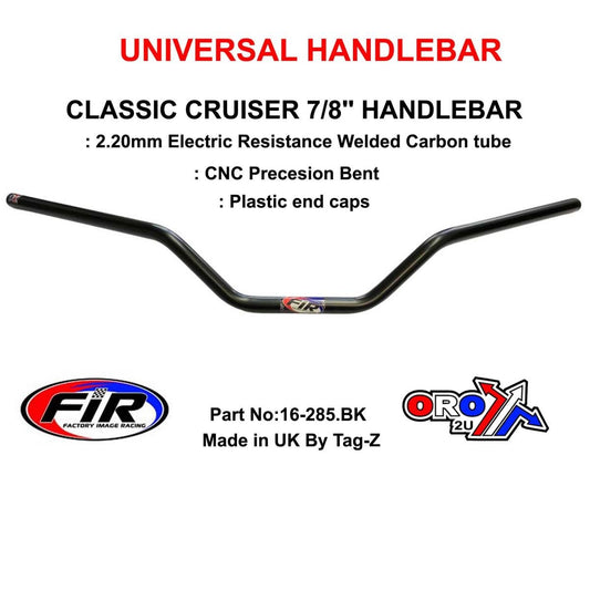 CLASSIC CRUISER 7/8'' HANDLEBAR, FITTMENT UNIVERSAL / MATT BLACK, / EXTRA WIDE HANDLEBAR