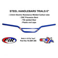 STEEL HANDLEBARS TRIALS 6, / G BLUE 22mm 7/8, REF 48-768 / 768-02