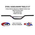 STEEL HANDLEBARS TRIALS 5.5'', / MAT BCK 22mm 7/8, REF 48-735 / 735-01