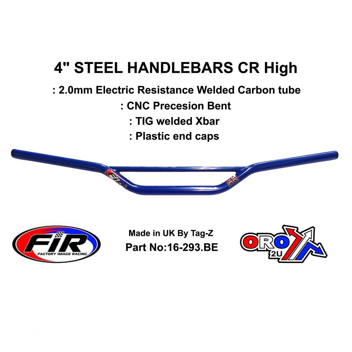 4 STEEL HANDLEBARS CR High HONDA CR / REN RE: 773-01
