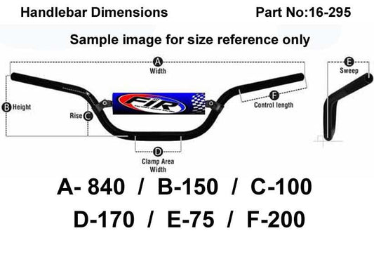 6.5 STEEL CLASSIC HANDLEBARS, / RED FULL GLOSS, Made in UK [TAG-Z]