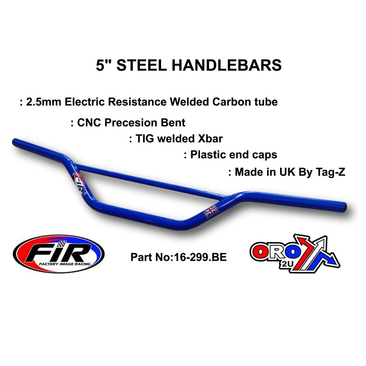 5 STEEL HANDLEBARS BLUE 48-613 REN / HIGH ENDURO