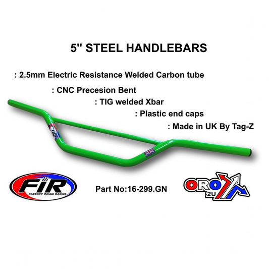 5 STEEL HANDLEBARS GREEN 48-613 REN / HIGH ENDURO