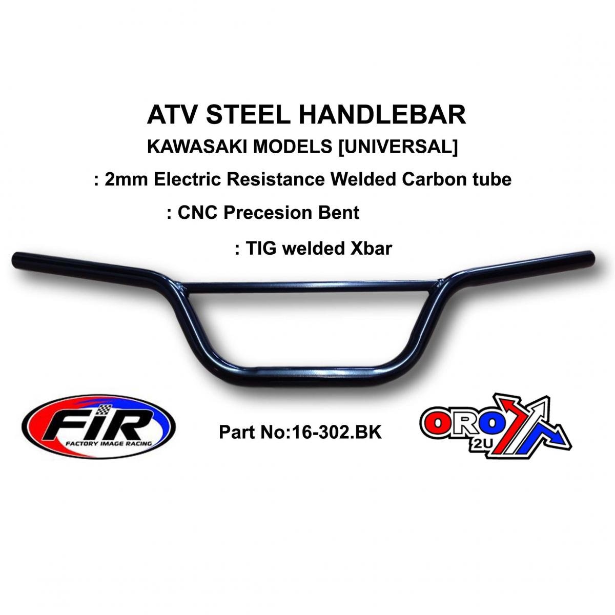 ATV STEEL HANDLEBAR 7, KAWASAKI MODELS [UNIVERSAL]