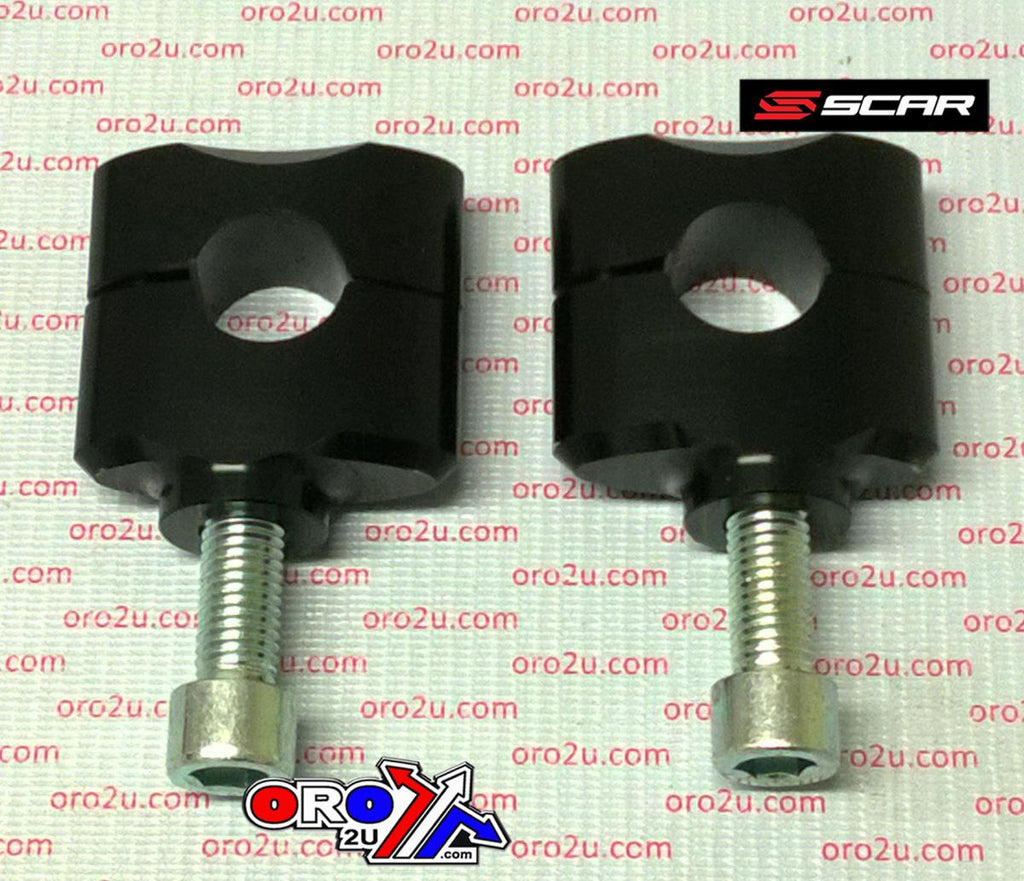 HANDLEBAR MOUNTS BLACK 22.2mm 35mm SCAR SP11