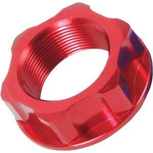 M24x1.00mm STEM NUT EACH RED, ALUMINIUM / CR RM RMZ YZ YZF, / CNC