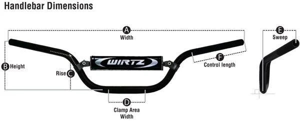 WIRTZ ATV BARS GOLD YFZ