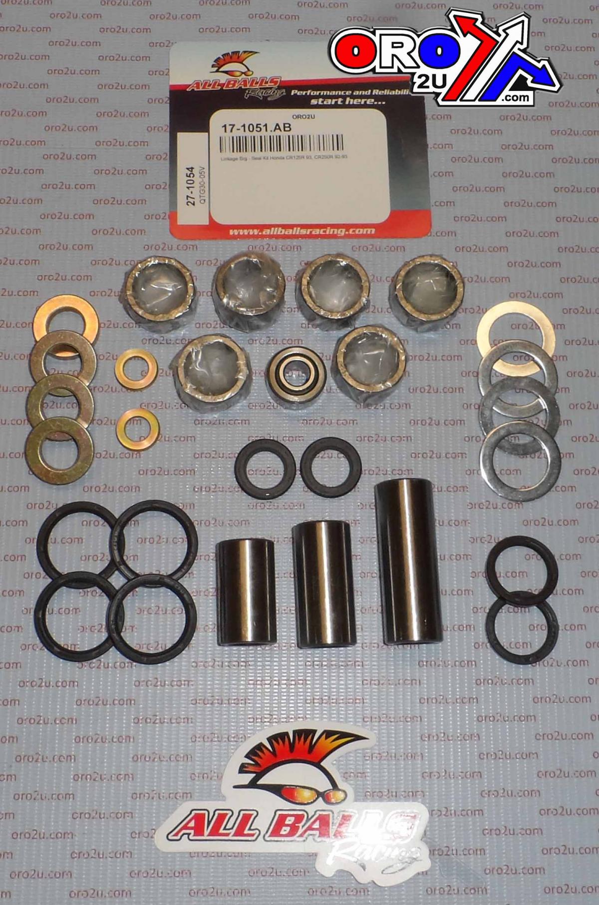 SWINGARM LINKAGE KIT CR125, ALLBALLS 27-1054 CR250 92-93, AB27-1054, PWLK-H03-021