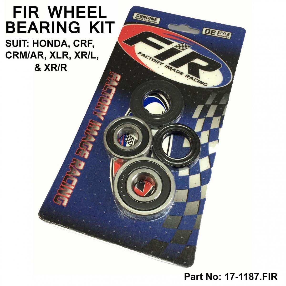 WHEEL BEARING KIT REAR 85-11 HONDA SUZUKI CRF230 L M CRM250AR XLR XR125L 250R 400R GV700 MADURA